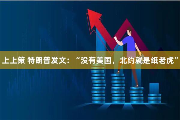 上上策 特朗普发文：“没有美国，北约就是纸老虎”