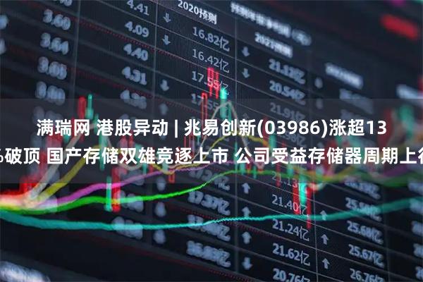满瑞网 港股异动 | 兆易创新(03986)涨超13%破顶 国产存储双雄竞逐上市 公司受益存储器周期上行