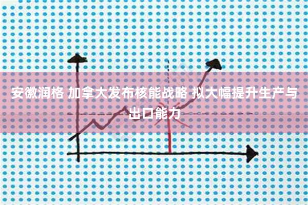 安徽润格 加拿大发布核能战略 拟大幅提升生产与出口能力