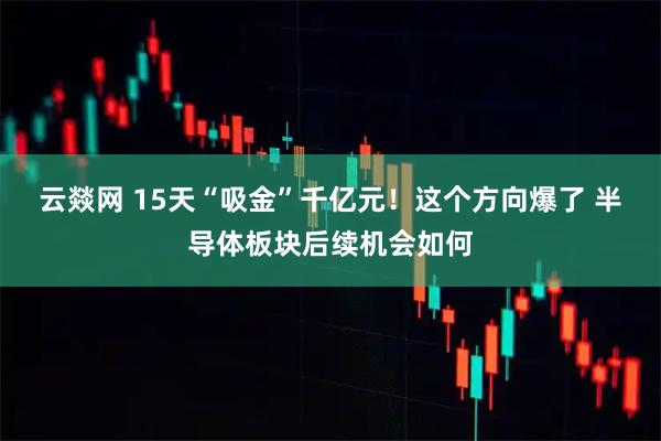 云燚网 15天“吸金”千亿元！这个方向爆了 半导体板块后续机会如何